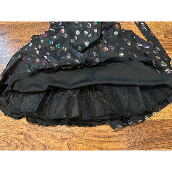 City Studios Junior's Tie Back Fit and Flare Formal Dress Black Size 1/2 NWT - Picture 5 of 10